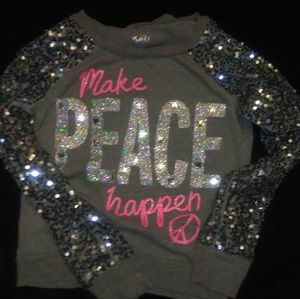 Justice sequin top